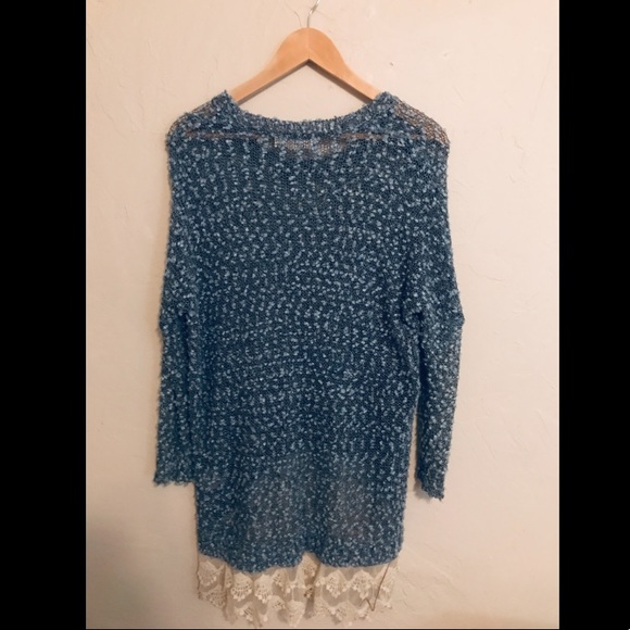 Altar’d State Blue Popcorn Knit Tunic - Picture 3 of 7